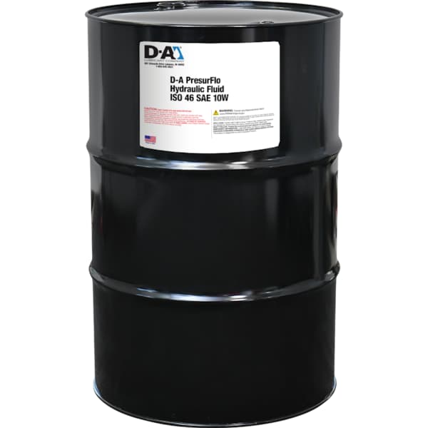 D-A Lubricant Co D-A PresurFlo Hydraulic Fluid ISO 46 SAE 10W - 55 Gallon Drum 55102 - main